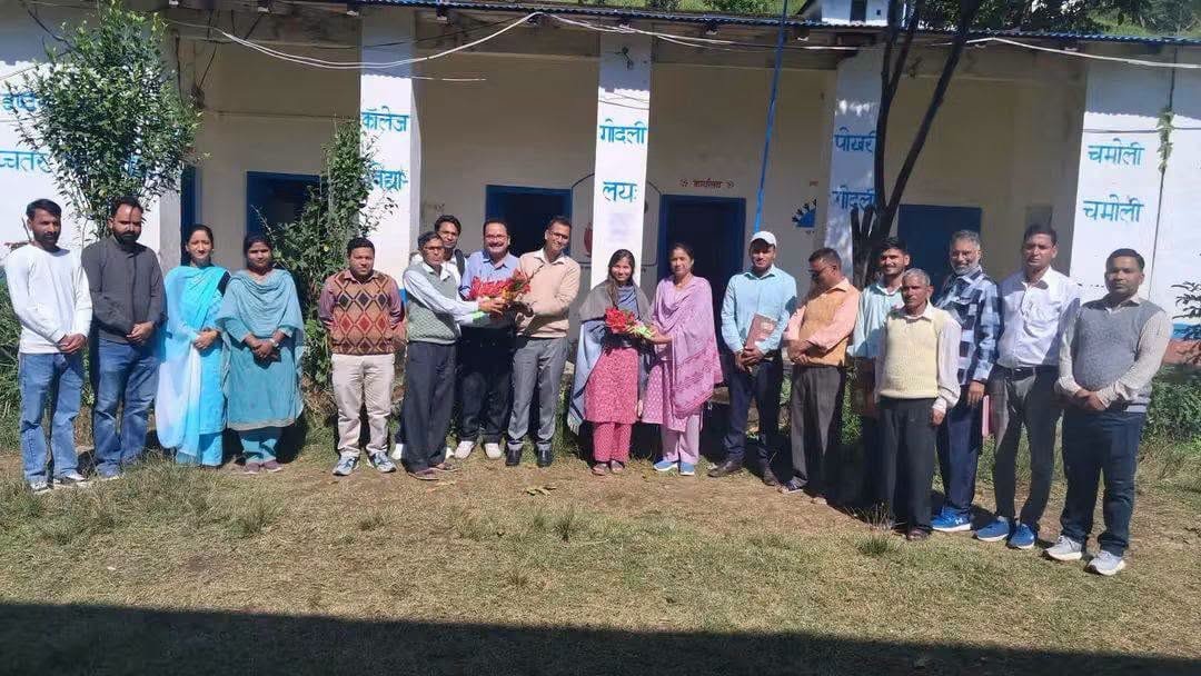 खंड शिक्षा अधिकारी नेहा भट्ट का गोदली इंटर कॉलेज निरीक्षण